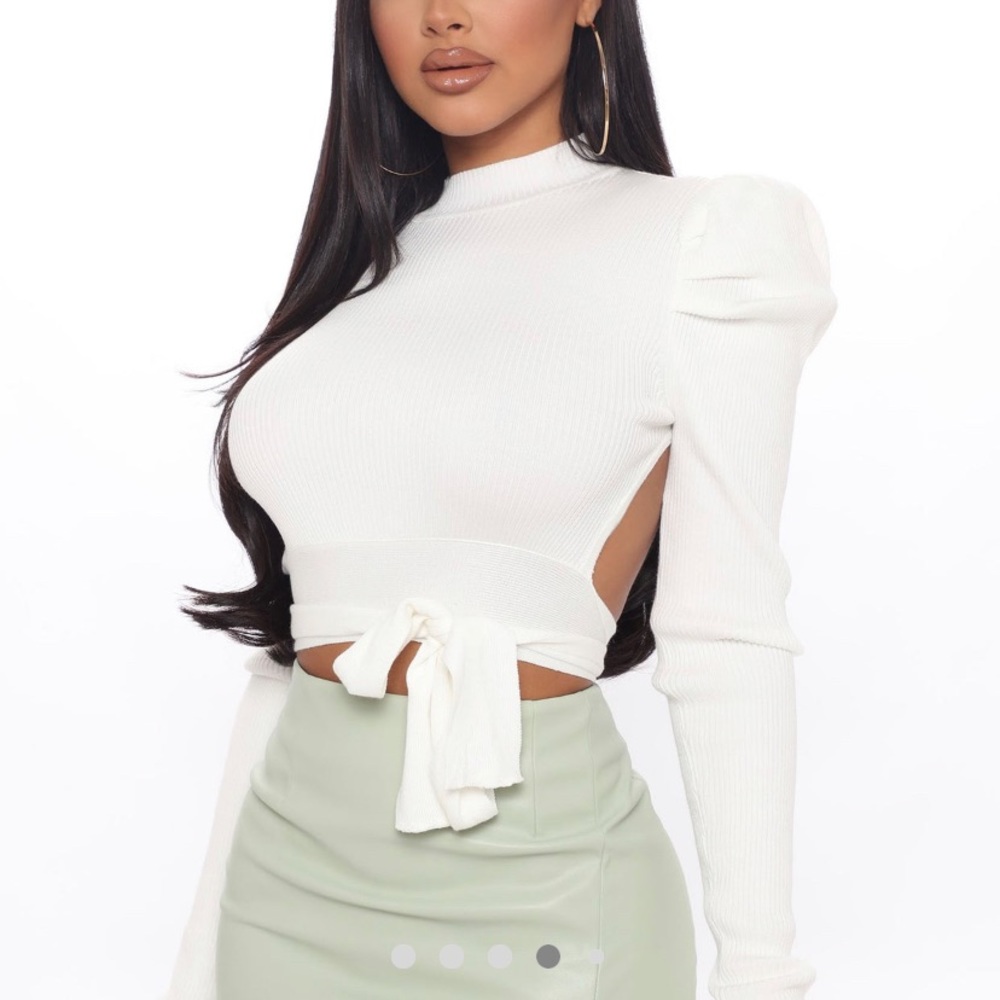 Off white sweater Fashion Nova